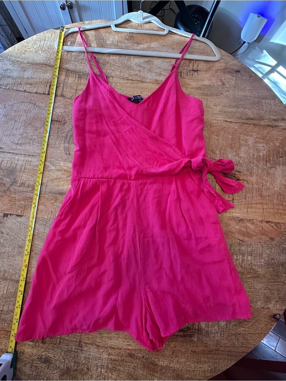 one clothing pink Sleeveless Wrap Romper